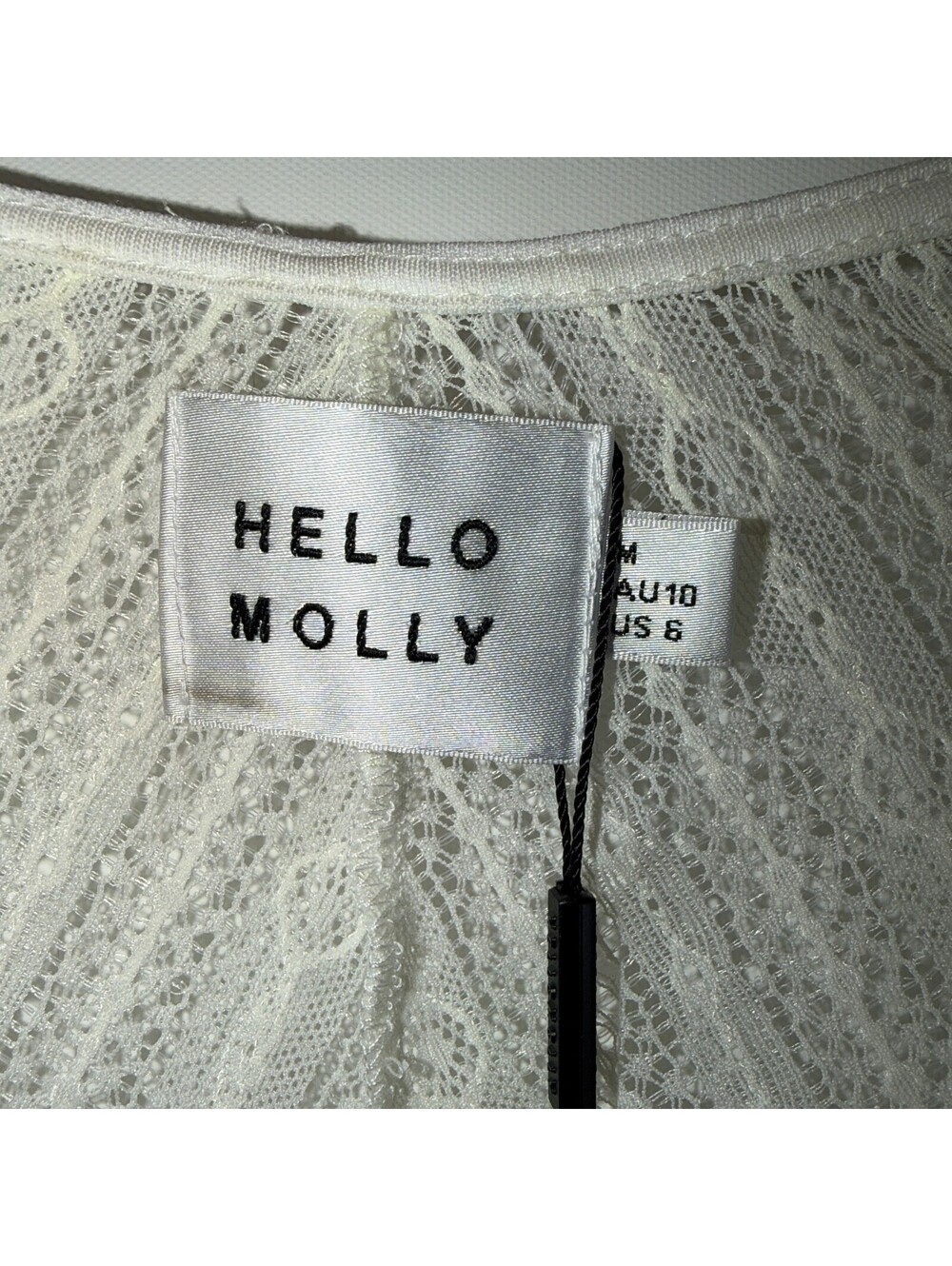 NWT Hello Molly Duckworth White Bodysuit - Medium - Picture 4 of 5